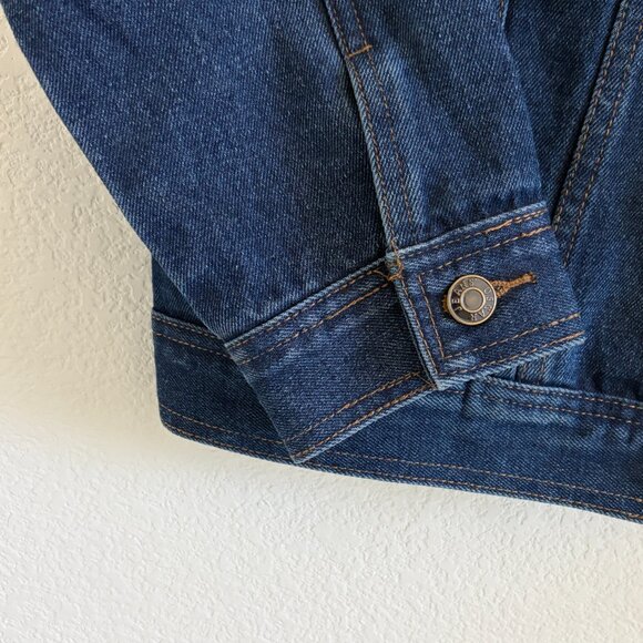 The Creme Shop Denim Jacket Unisex Medium Oscar Jeans Embroidered Blue Cotton - Picture 6 of 14